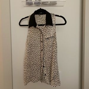 F21 heart pattern blouse